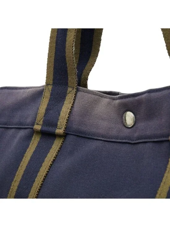 Hermes Fourre Tout GM Tote Navy Khaki Canvas - Picture 8 of 10